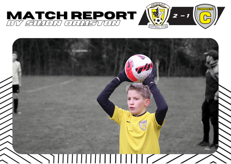 U14 Match Report – Headley Youth Tigers vs Complete Athletic – 29/01/2022